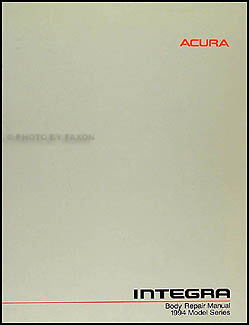 1994-1999 Acura Integra Original Body Repair Manual