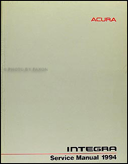 1994 Acura Integra Shop Manual Original 