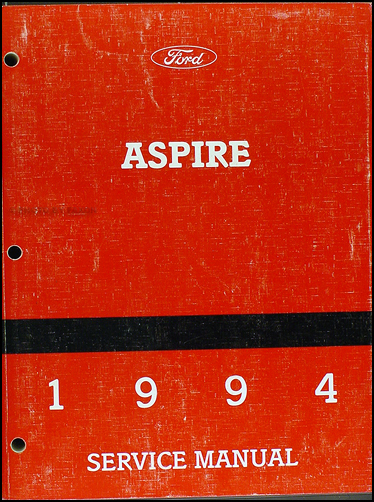 1994 Ford Aspire Shop Manual Original 