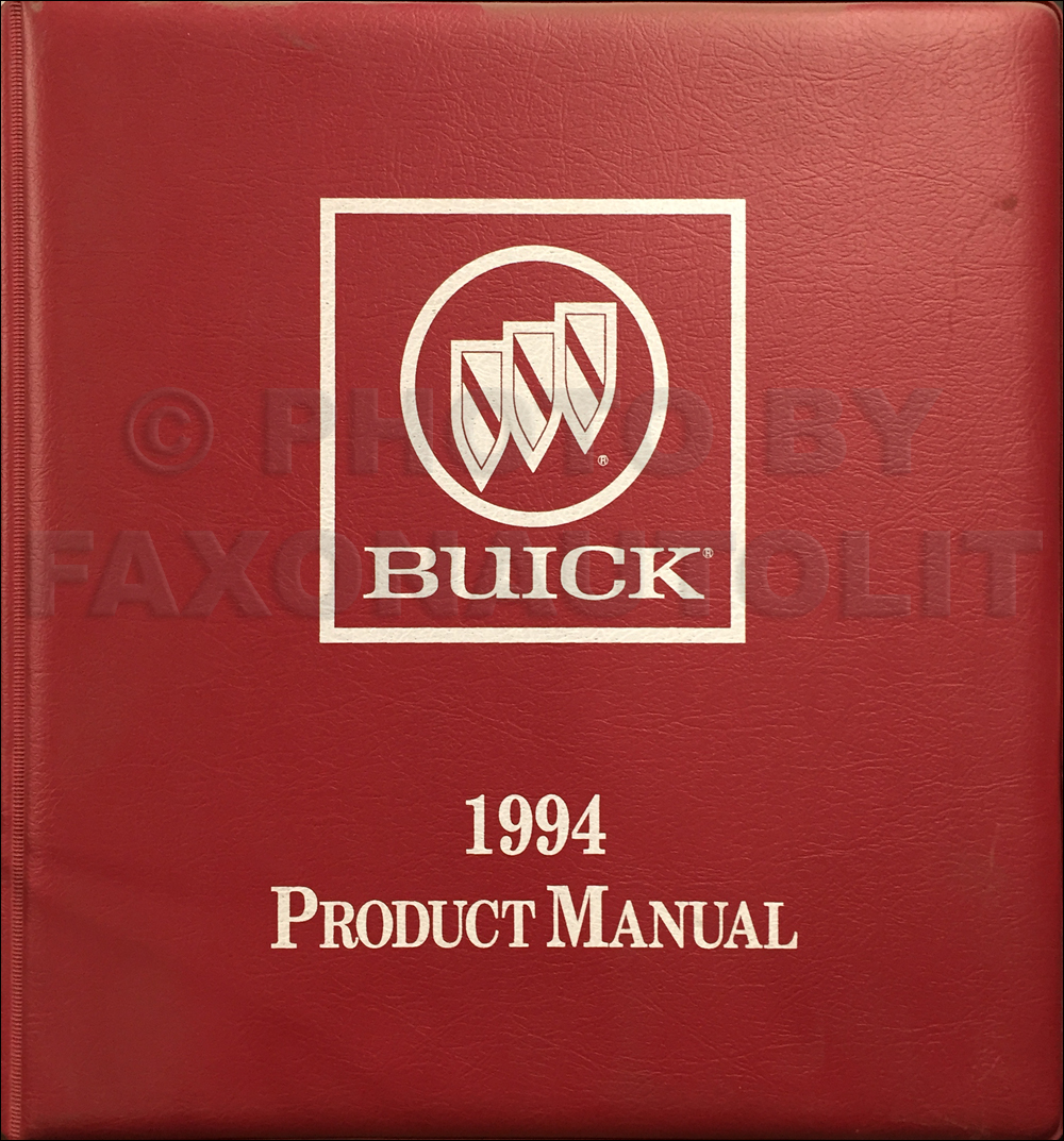 1994 Buick Color & Upholstery, Data Book Dealer Album Original