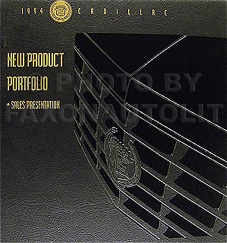 1994 Cadillac Product Portfolio - Data Book and Color & Upholstery Album -- Canadian