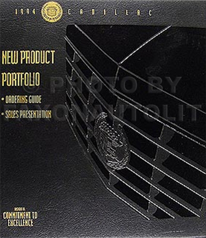 1994 Cadillac Product Portfolio - Data Book and Color & Upholstery Album