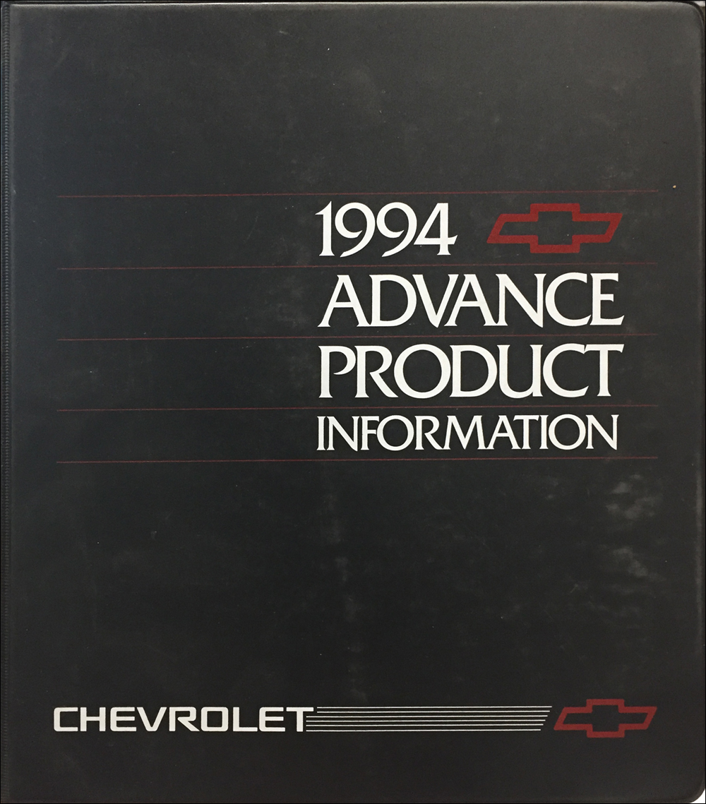 1994 Chevrolet Car Advance Technical Press Kit Original