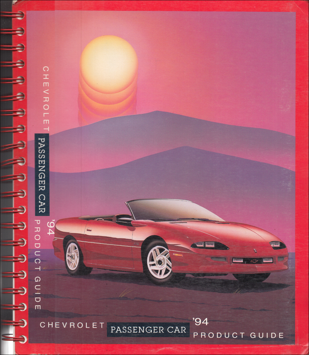 1994 Chevrolet Car Color & Upholstery Dealer Album/Data Book Original