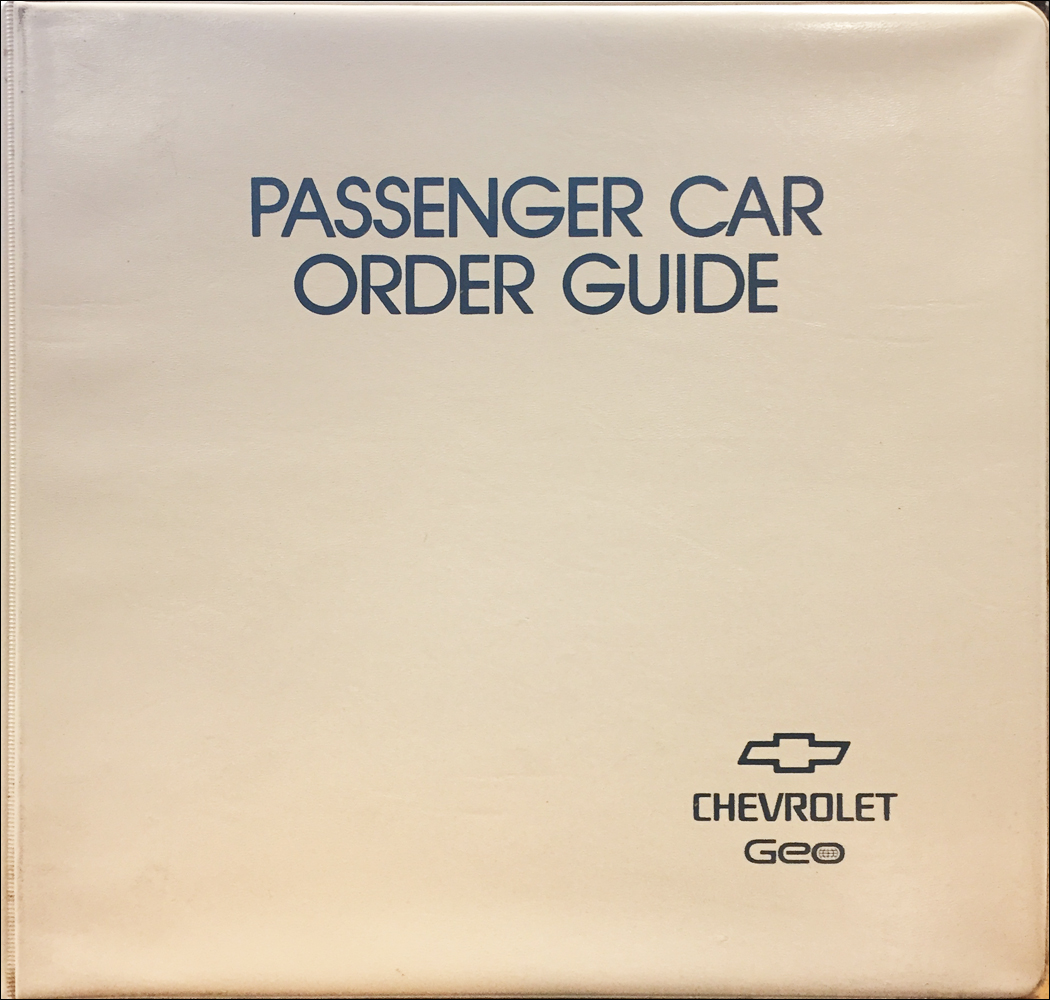 1994 Chevrolet Car and Geo Order Guide Dealer Album Original