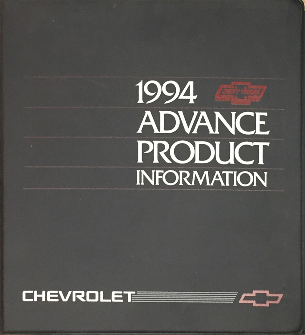 1994 Chevrolet Truck Advance Technical Press Kit Original