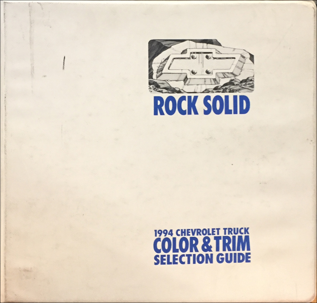 1994 Chevrolet Light Truck Color and Upholstery Dealer Book Original