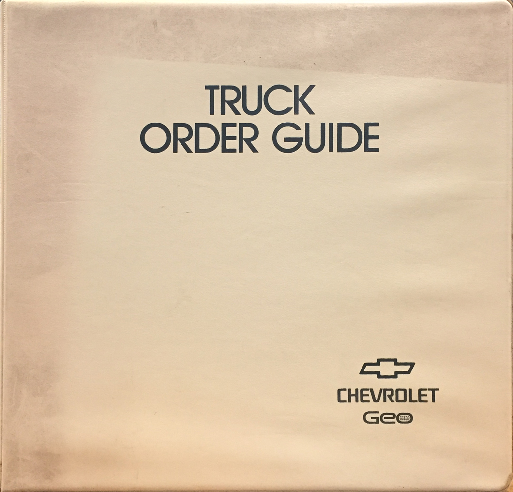 1994 Chevrolet Truck Order Guide Dealer Album Original