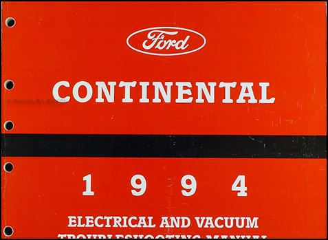 1994 Lincoln Continental Electrical and Vacuum Troubleshooting Manual