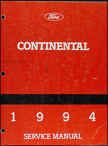 1994 Lincoln Continental Repair Shop Manual Original
