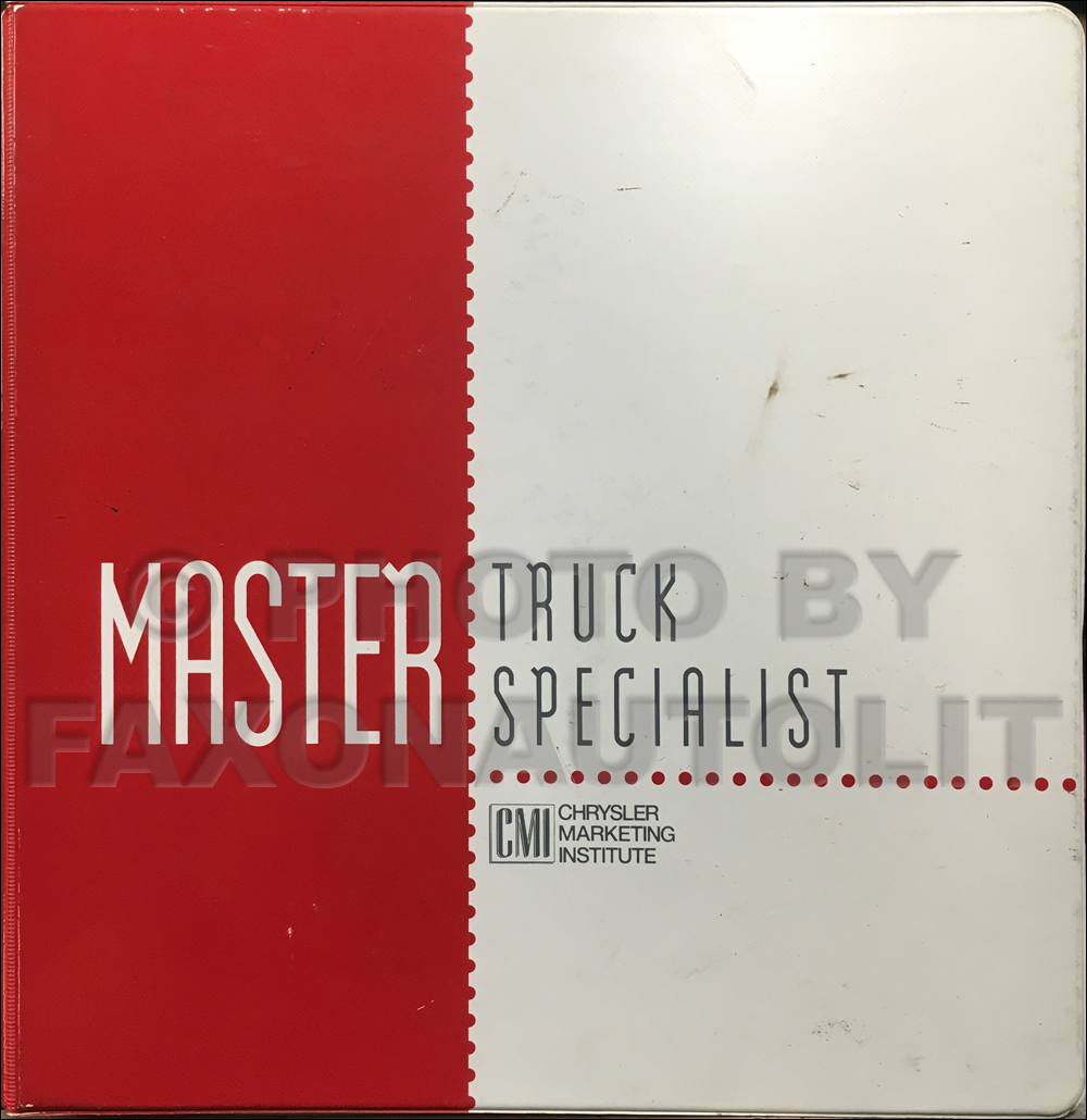 1994 Dodge Truck Master Truck Specialist Sales Training Album Original