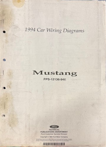 1994 Ford/Mercury Foldout Wiring Diagrams Original - Select your model from the list