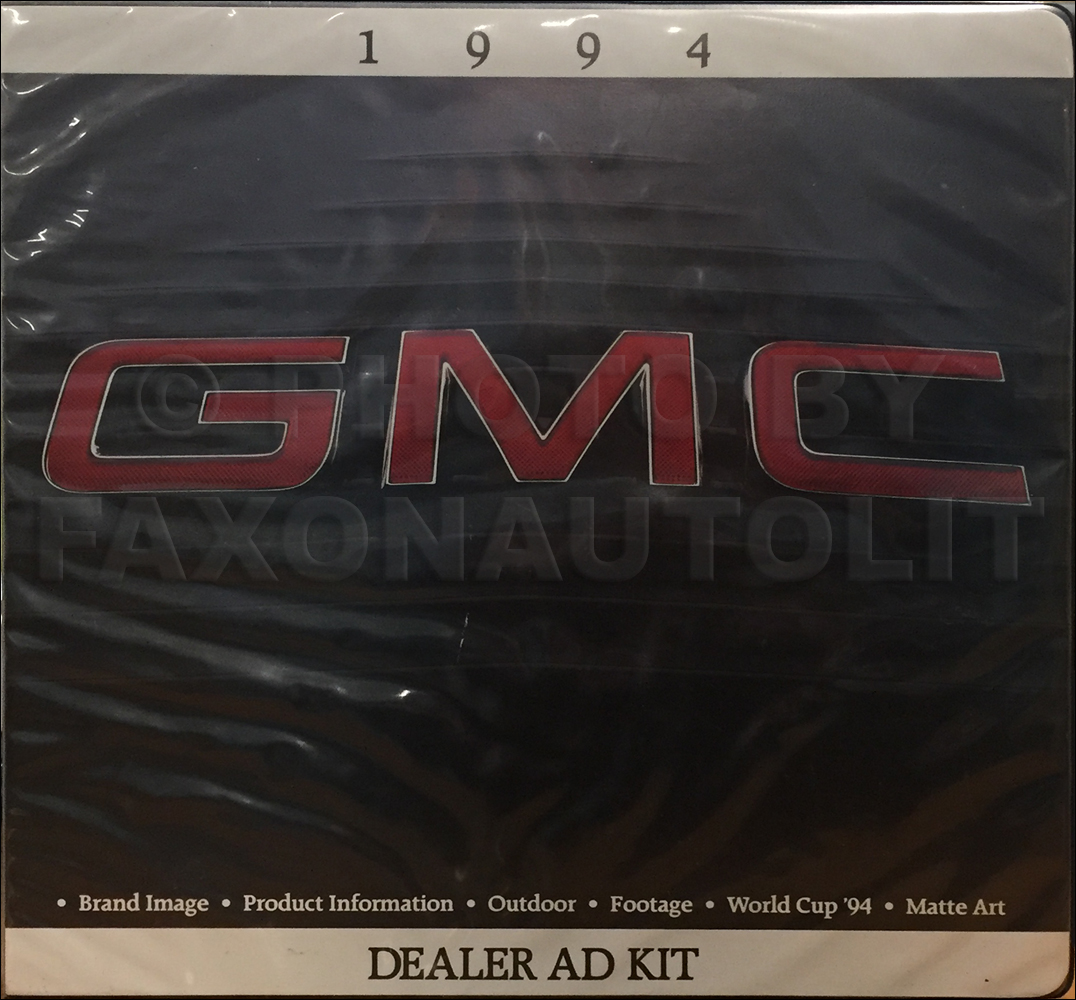 1994 GMC Dealer Advertising Planner Original