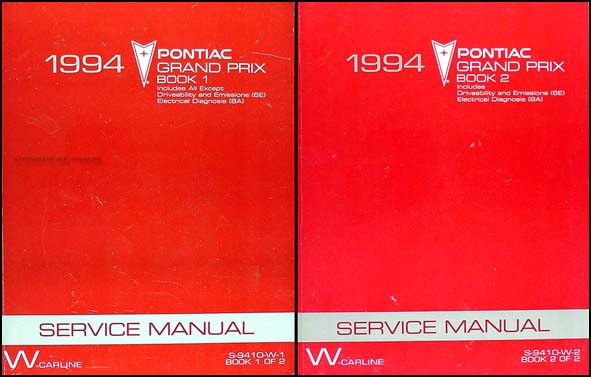1994 Pontiac Grand Prix Shop Manual Original Set