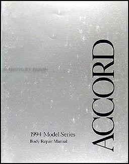 1994 Honda Accord Body Repair Manual Original 