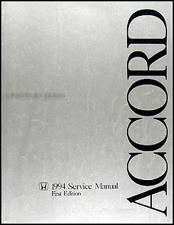 1994 Honda Accord Repair Manual Original 