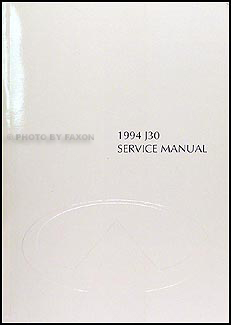 1994 Infiniti J30 Repair Manual Original 