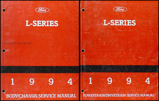 1994 Ford L-Series 7000-9000 Repair Shop Manual Original 2 Volume Set
