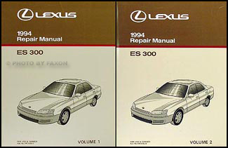 1994 Lexus ES 300 Repair Manual Original 2 Volume Set