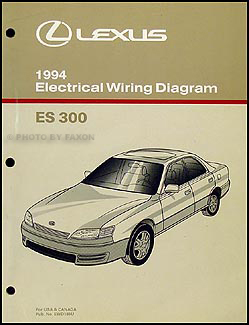 1994 Lexus ES 300 Wiring Diagram Manual Original