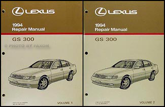 1994 Lexus GS 300 Repair Manual Original 2 Volume Set