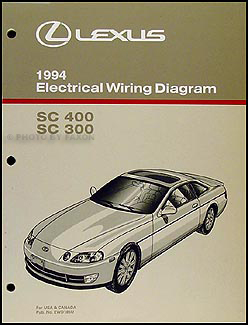 1994 Lexus SC 300 and SC 400 Wiring Diagram Manual Original