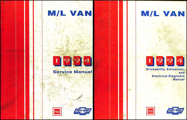 1994 Chevy Astro Van GMC Safari Shop Manual Original Set