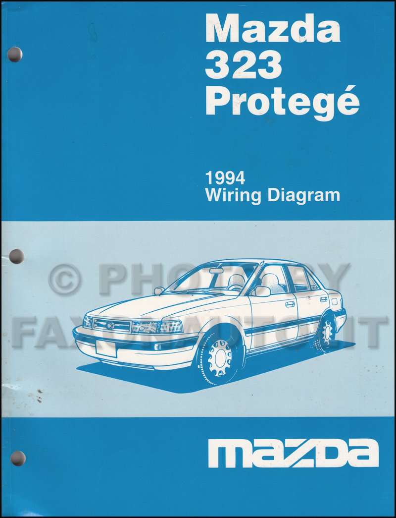 1994 Mazda 323 and Protege Wiring Diagram Manual Original