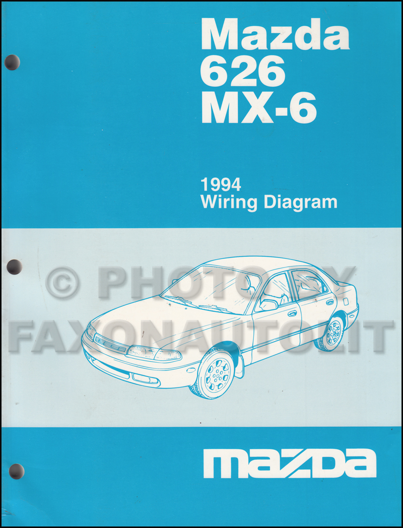 1994 Mazda 626 and MX-6 Wiring Diagram Manual Original