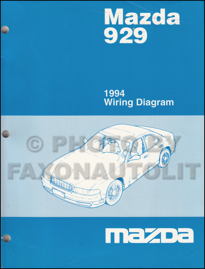 1994 Mazda 929 Wiring Diagram Manual Original