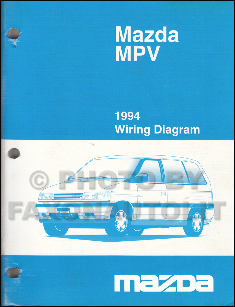 1994 Mazda MPV Wiring Diagram Manual Original
