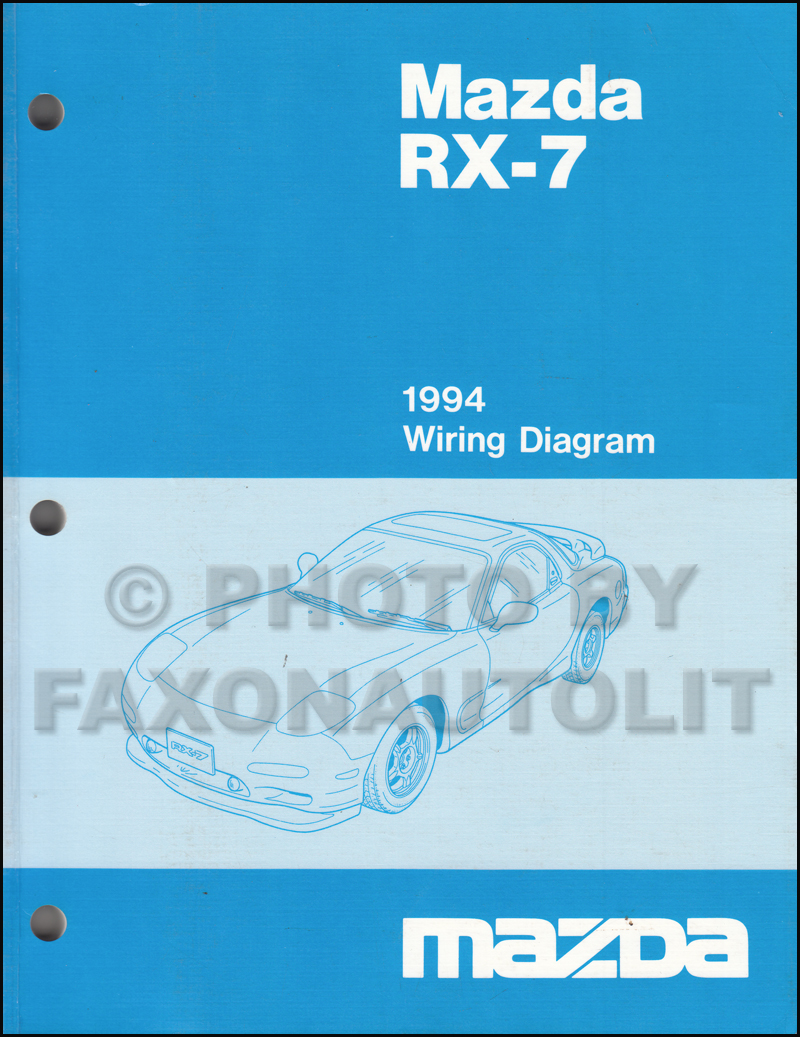 1994 Mazda RX-7 Wiring Diagram Manual Original RX7