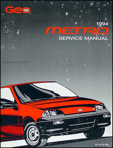 1994 Geo Metro Shop Manual Original