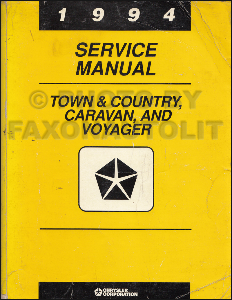 1994 Caravan, Town & Country, Voyager Shop Manual Original