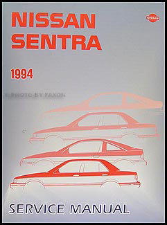 1994 Nissan Sentra Repair Manual Original 
