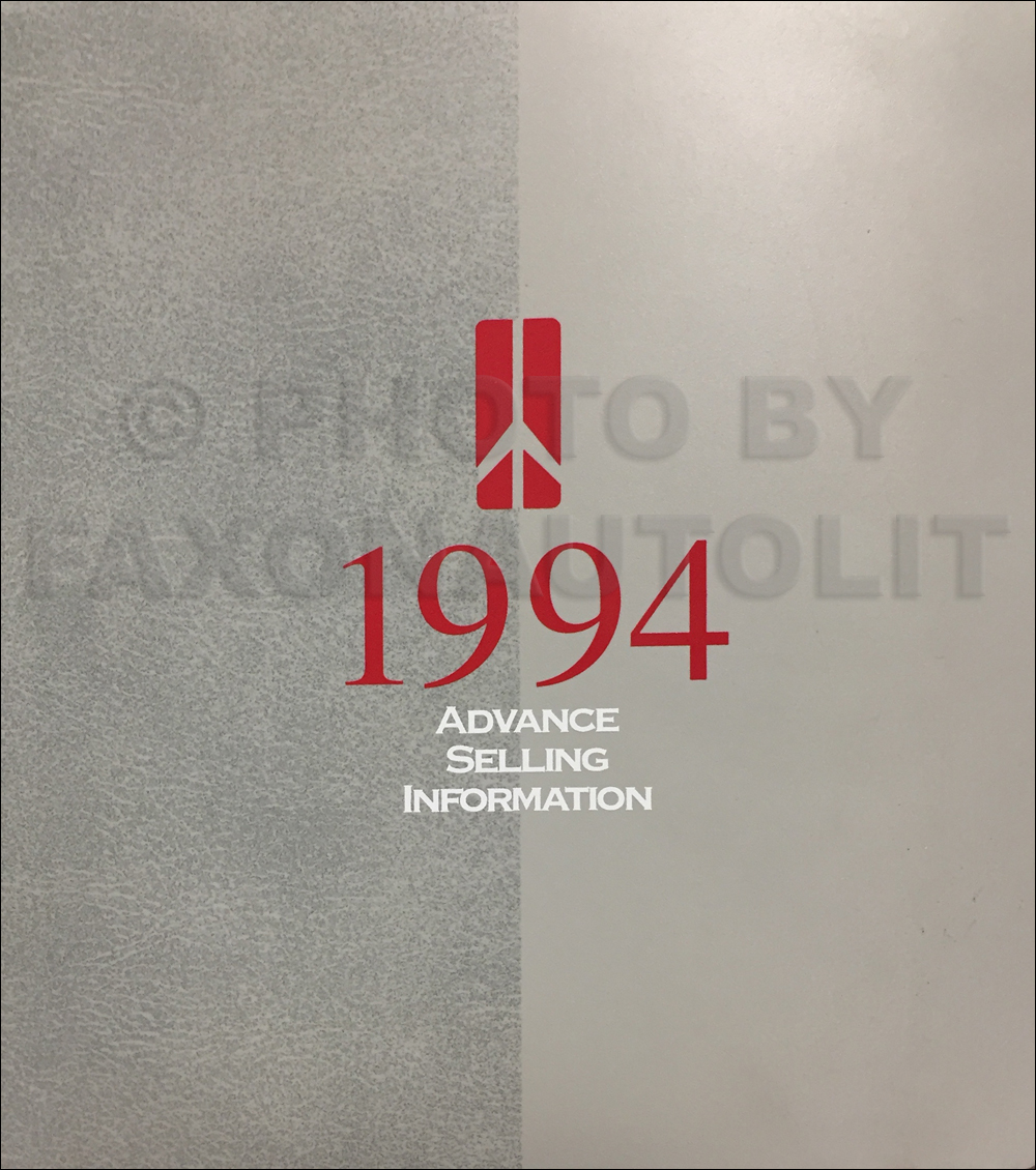 1994 Oldsmobile Advance Ordering Guide Original Dealer Album