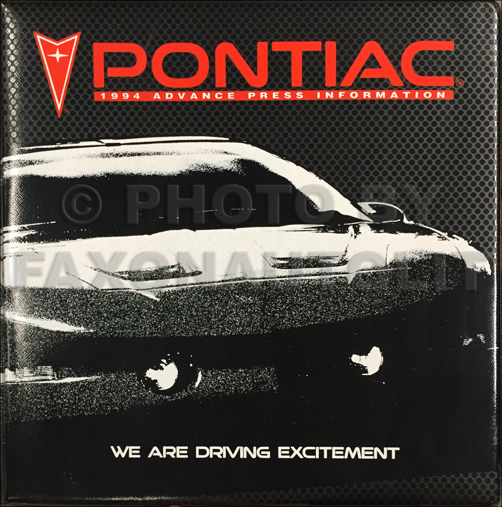 1994 Pontiac Technical Press Kit Original