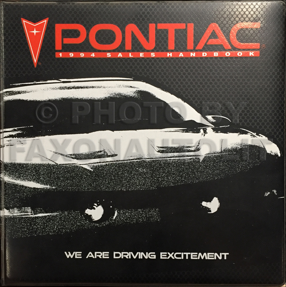 1994 Pontiac Data Book and Color and Upholstery Dealer Album