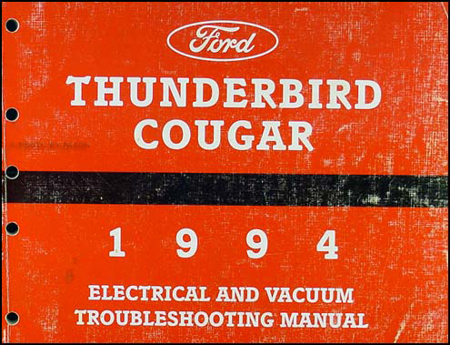 1994 Ford Thunderbird Mercury Cougar Electrical Troubleshooting Manual
