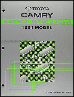 1994 Toyota Camry Wiring Diagram Manual Original