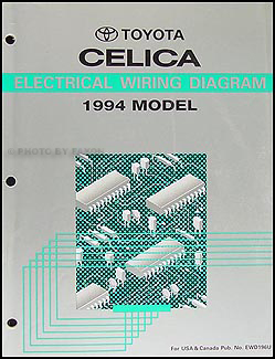 1994 Toyota Celica Wiring Diagram Manual Original