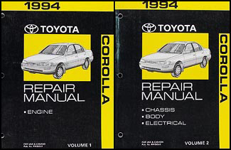 1994 Toyota MR2 Repair Manual Volume 2 – Chassis & Body Electrical Shop Book OEM NEW