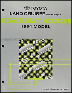 1994 Toyota Land Cruiser Wiring Diagram Manual Original