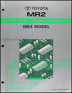 1994 Toyota MR2 Wiring Diagram Manual Original