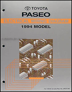 1994 Toyota Paseo Wiring Diagram Manual Original