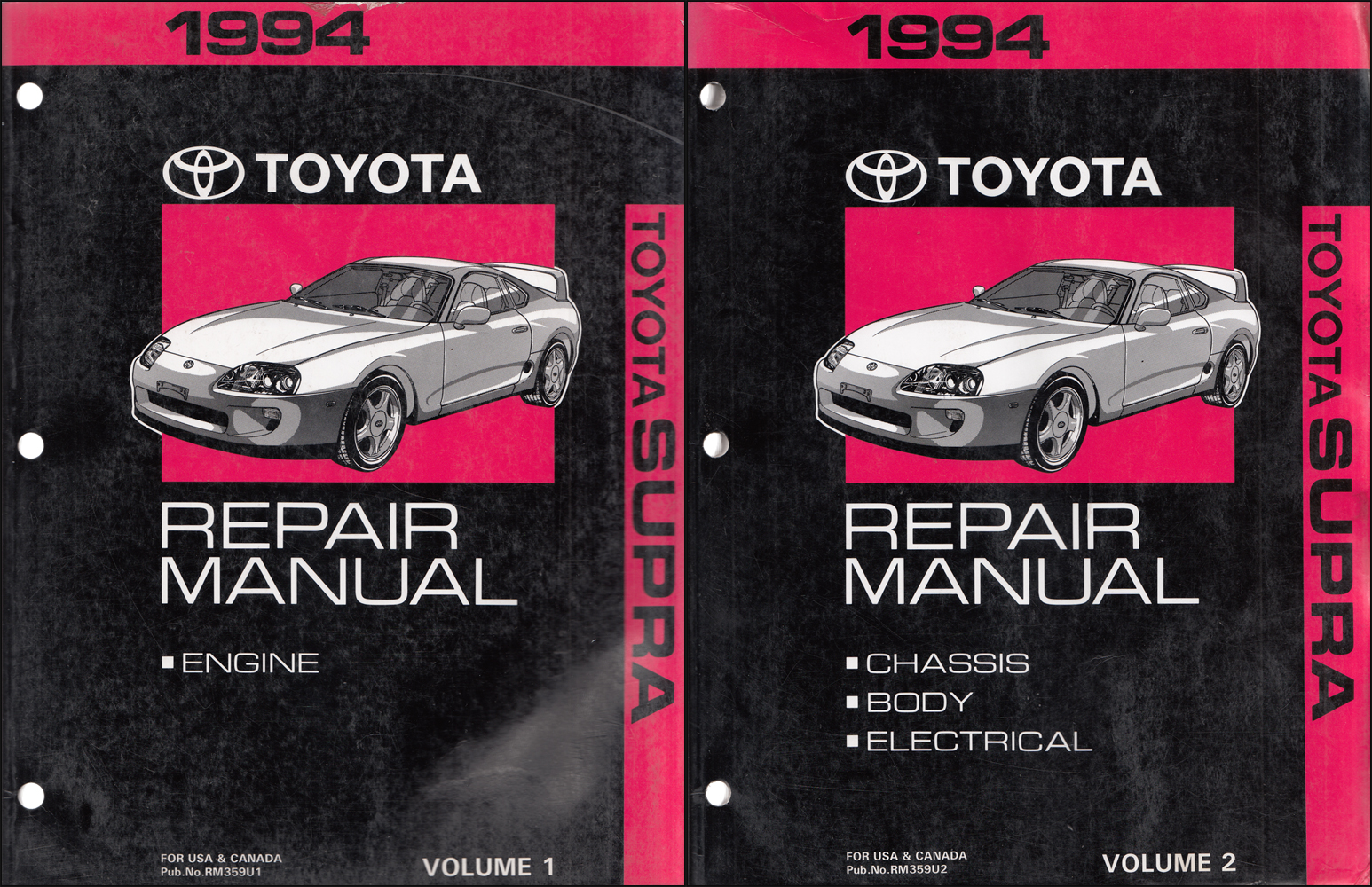 1994 Toyota Corolla Repair Manual Set Original