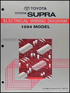 1994 Toyota Supra Wiring Diagram Manual Original