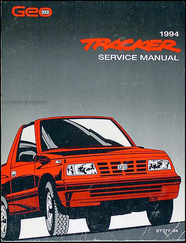 1994 Geo Tracker Shop Manual Original