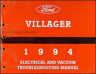 1994 Mercury Villager Electrical and Vacuum Troubleshooting Manual