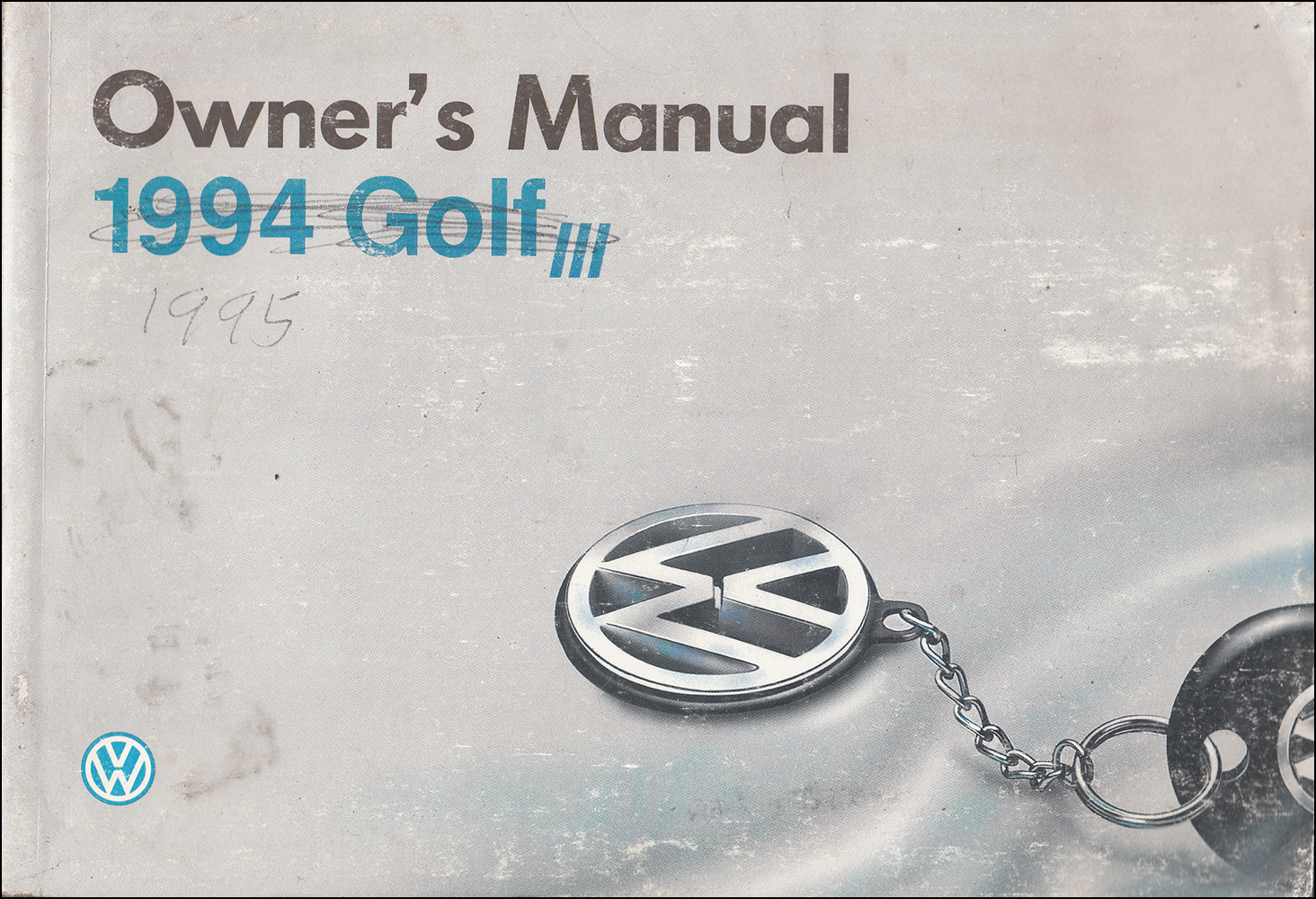 1994 Volkswagen Golf Owner's Manual Original
